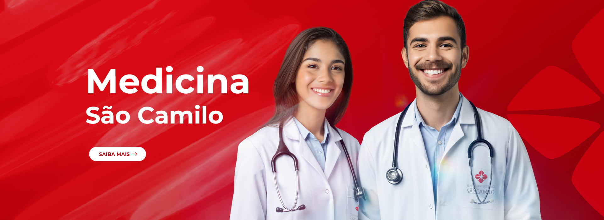 Banner do curso de Medicina do Centro Universitário São Camilo